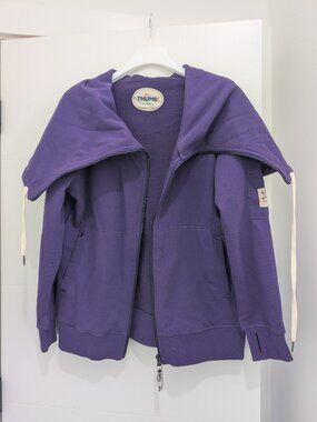 Thumb United hoodie: the Stacy fleece, deep purple
